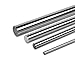 PDTech 8mm, 10mm, 12mm, and 20mm diameter bearing rod for linear motion, custom cut length, hardened steel chrome plated (10mm dia / 251mm-500mm)