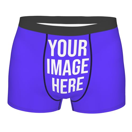 Custom Boxers For Men Father Husband Add Your Text Picture Name Logo Personalized Funny Boxers Customize Underwear