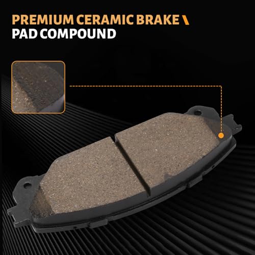 Image of D1324 Premium Replacement Front Brake Pad Set Fit For Toyota Sienna Highlander 2008-2019,Sienna 2011-2023, For Lexus RX350 2010-2022,RX350L /RX450hL 2018-2022,NX250 /NX350 /NX350h 2022-2023