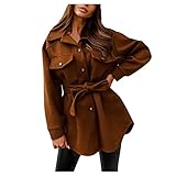 Arbeits Jacken Hybrid Jacke Damen Jeansjacke Damen 80Er Jahre Outfit Colmar Jacke Damen Damenweste KostüM Kindheitshelden Teddy Mantel Mit Kapuze Stavanger Damen Damen Daunenweste(Braun,S)