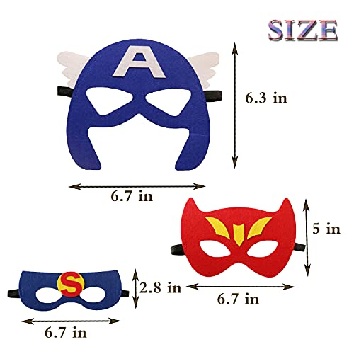 Dangshan 33 Packs Superhero Masks Party Favors For Kids Toys Set, Dress Up Birthday Festival Christmas Halloween Cosplay Party Supplies Party Masks With 33 Different Types For Children #TOP3