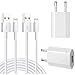 Produktbild AVIS USB Phone Ladekabel und Ladegerät Stecker 1M*2+2 USB Netzteile für Apple Kabel schnell USB Datenkabel/Ladeset/Ladeadapter für iPhone X/XS/Max/XR/8/8Plus/7/7 Plus/6s/6s Plus/SE/5s/5c/5/iPad
