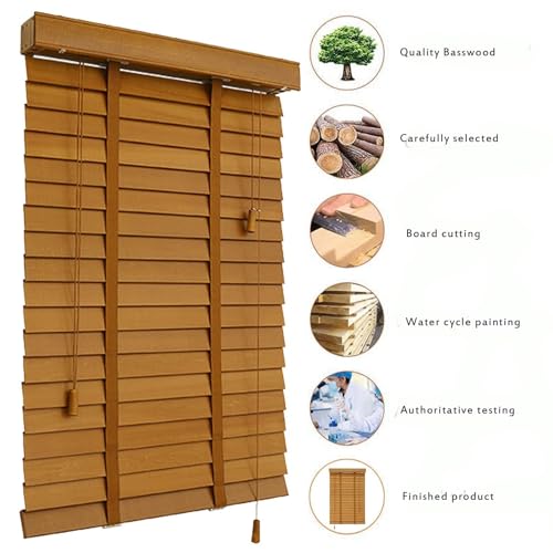Persianas venecianas de madera maciza para regular la luz en ventanas de interior 5