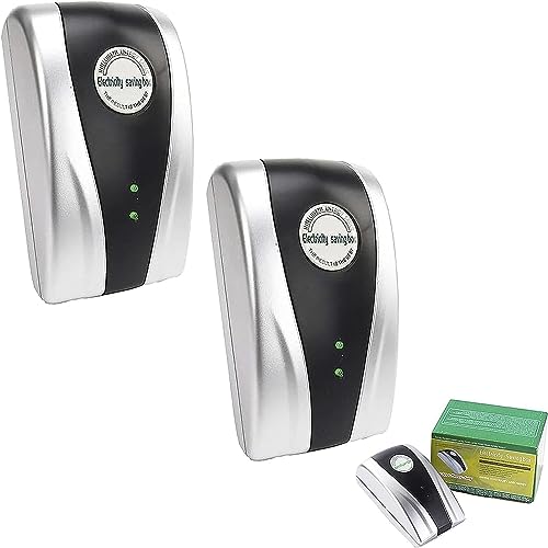 TisTik New Pro Power Saver Electricity Saving Device,Smart Energy Saver Device, Power Saver Energy Saver for Home Reduce Electric Bill,Power Saving and Efficient,For Household Office Market (2pcs)