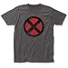 Marvel Comics Men's X-Men Logo T-Shirt - Medium, Charcoal Gray