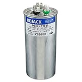 BOJACK 80+5 uF 80/5 MFD ±6% 370/450 V AC CBB65 Dual Run Circular Start Capacitor for AC Motor Run...