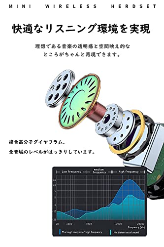 SZHTFX ステルス イヤホン 物理ボタン Bluetooth 5.1 両耳/片耳モード 左右分離型 肌色 イヤホン 完全ワイヤレス バッテリ残量表示 自動ペアリング IPX5防水 マイク内蔵 日本語説明書 日本語ガイド音声対応