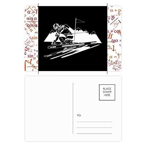 Formule jeu de cartes postales ski 20pcs pour ne plus manquer de cartes de voeux
