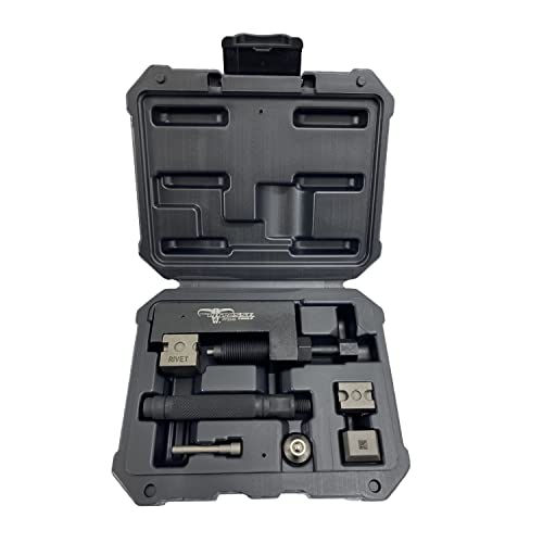 Pit Posse Pp3349 Chain Breaker Motorcycle Tool Kit- Heavy Duty Chain Cutter And Riveting Set For Motorcycle Atv 520 525 530 Standard And O Ring Chain- Includes Carrying Case #TOP1