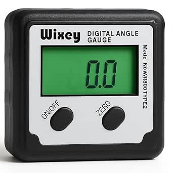 Wixey Digital Angle Gauge with Backlight - Magnetic Digital Angle Finder for Woodworking