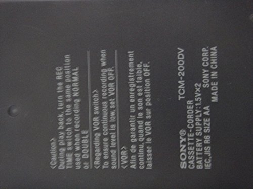 Sony Tcm-200Dv Standard Cassette Voice Recorder (Discontinued By Manufacturer) #TOP4