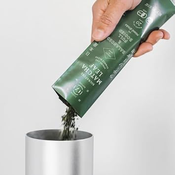 Matcha Maker Starter Kit/Sumi Black - an innovative at-home Matcha Machine that produces freshly ground matcha from organic Japanese tea leaves (Black)