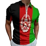 Polo imprimé avec motif drapeau : Ce polo homme se distingue par son motif Drapeau afghan audacieux et expressif avec un design imprimé all-over en rayures ethniques. Ce n’est pas seulement un polo, c’est une façon d’exprimer votre fierté, votre identité et votre soutien. Parfait pour afficher votre esprit d’équipe lors des événements sportifs, des fêtes nationales, en vacances ou au quotidien, ce polo attire le regard et affirme votre style.