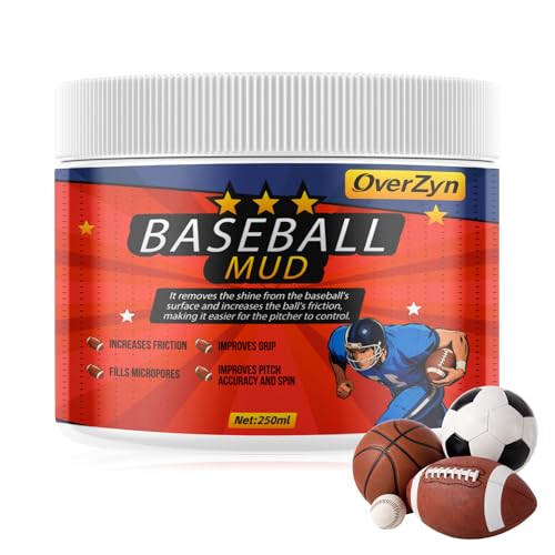 Baseball Mud, Improves Grip Control Increases No Sticky Residue Left 8.3 oz