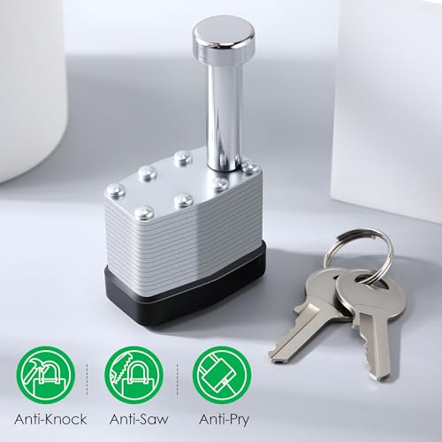 Feekoon 2 Pack Gate Operator Security Pin Lock, Compatible with Mighty Mule FM133, Compatible with GTO FM345, Replace Front Mount Security Pin for Automatic Swing Gate Opener, Theft Prevention (Black) by Feekoon - Image 7