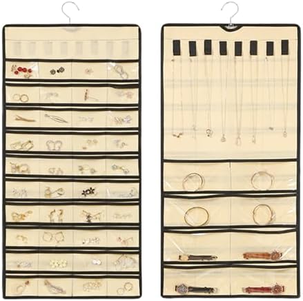HIOQFR Hanging Jewellery Organiser Wall Jewellery Storage Wall ...