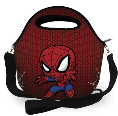 Kit Mochila Escolar Rodinha + Lancheira+ Estojo Herói Aranha
