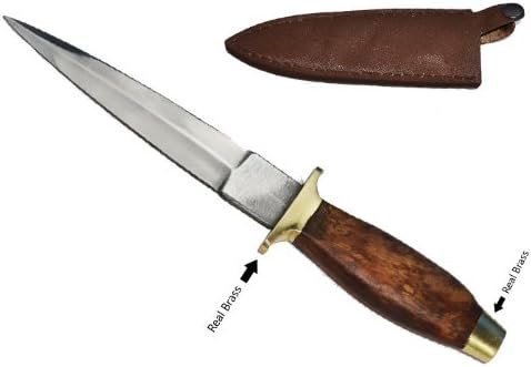 BK-101-7-BR "7""" Revolutionary d1r2684s6d British Commando Boot Knife (Brown Handle) folding knife steel edge 61t6l0h9m dagger sharp metal steel