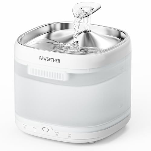 PAWGETHER Ultra Quiet Pumpless Fountain