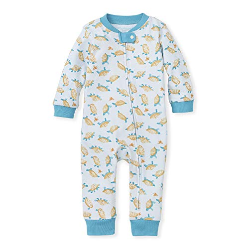 Image of Burt's Bees Baby unisex-baby Sleep & Play, Organic One-piece Romper-jumpsuit Pj, Zip Front Footed Pajama