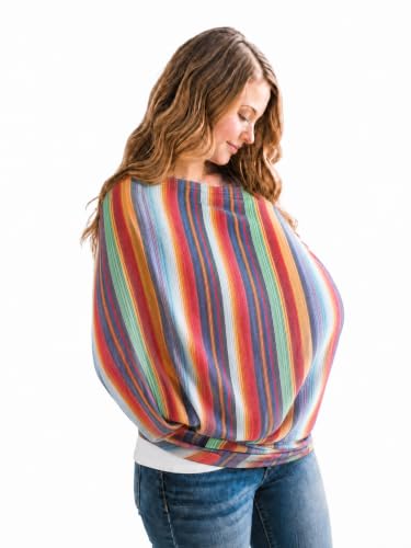 Image of Copper Pearl Nursing Cover for Breastfeeding - Multi-Use Baby Car Seat Cover, Stroller Cover & Breast Feeding Cover Up for Women, Stretchy Breathable High Quality Cover for Boy or Girl, Serape