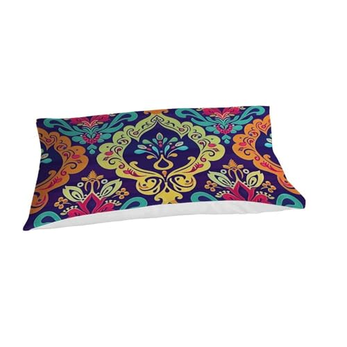 Housse de couette style ethnique indien imprimé fleuri - 7