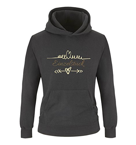 Comedy Shirts Einzelstück Herz Pfeile Mädchen Hoodie Gr. 152