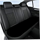 WYFZ 3 Pcs Winter Warm Car Seat Covers for 2021-2025 VW T7 VW T7 California, Soft Fluffy Faux Fur Non-Slip Front Back Seat Covers Fuzzy Driving Winter Accessories,Black - Image 4