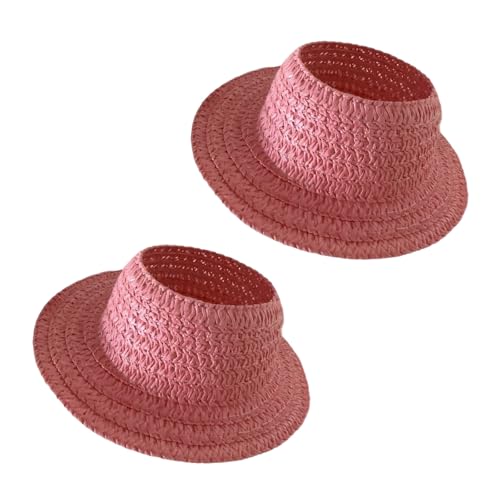 Party Hat for Dolls Empty Top Straw Miniature Straw Doll Dress Decorative Accessory Display Miniature Doll Dress Ecoration Multi