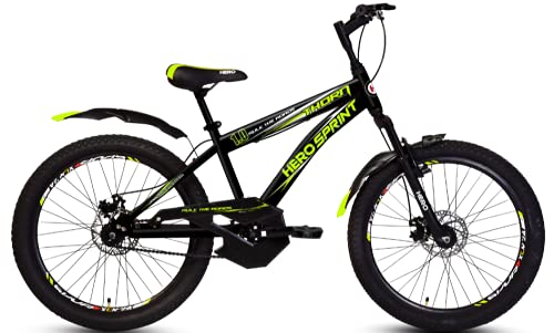 Roadster Bike Studio Presents Unisex-Youth Hero Sprint Thorn 24T Dual Disk Single Speed Kids Mountain Bike Cycle (10+ Years) Black (frame: 14.5 Inches) (B0972SLZCW) Amazon Price History, Amazon Price Tracker