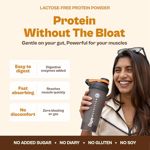 Image of Origin Nutrition 100% Natural Plant Based Protein Powder, 821 gm, European Pea Protein Isolate & Pumpkin Seed, Mango Flavour with 25g per Protein Per Serve