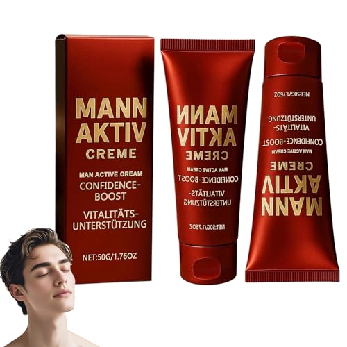 Crema facial para hombre, textura ligera y no grasa, mejora el brillo natural del rostro, para el cuidado diario de la piel, 50 g (2 unidades, talla única)