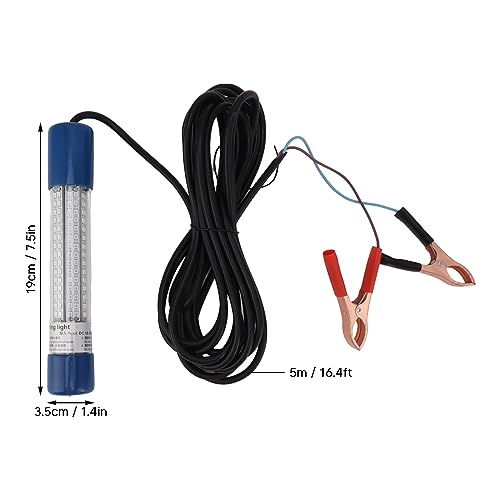 Luz de pesca sumergible LED de 6000LM con cable de 16,4 pies para barcos 2