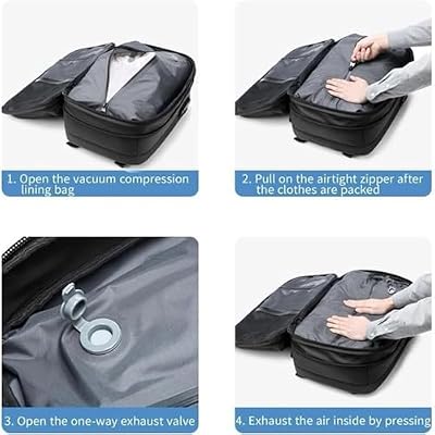 Travel Backpack, Travel Smart with Vacuum Compression & Waterproof Design