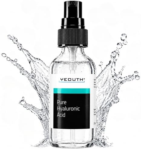 YEOUTH Pure Hyaluronic Acid Serum for Face for a Plumper-Looking Skin, 1oz