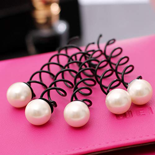 Lurrose 10Pcs Twists Coils Clip per capelli Perno