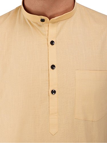 Image of Rajubhai Hargovindas Men's Linen Straight Short Kurta