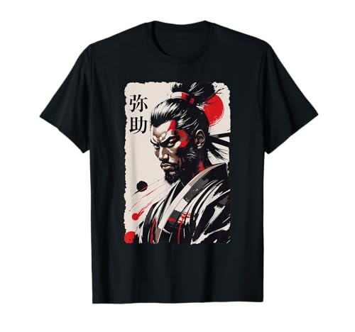 Image of Abstract Sumi-e Style Yasuke The Legendary Samurai Warrior T-Shirt