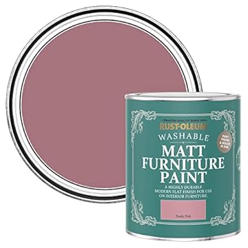 Rust-Oleum Pink Furniture Paint in Matt Finish - Dusky Pink 750ml
