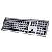 MKETech Electronics MKE 947 Wireless Ergonomic Computer Keyboard with Number Pad, Black