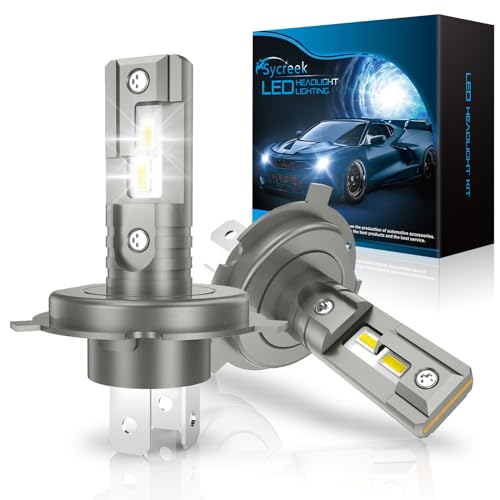Sycreek Bombillas LED H4,60W 19000LM 6500K