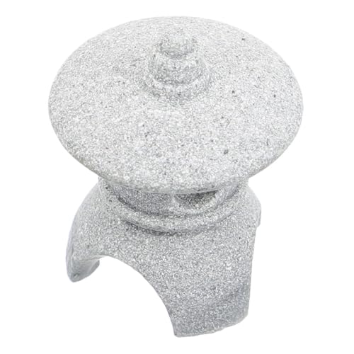 DONFAMDS Japanese Stone Lantern Sculpture Pagoda Figurine for Zen Garden Aquarium Decor and Outdoor Spaces Design Detailed Craftsmanship for Tranquil Settings