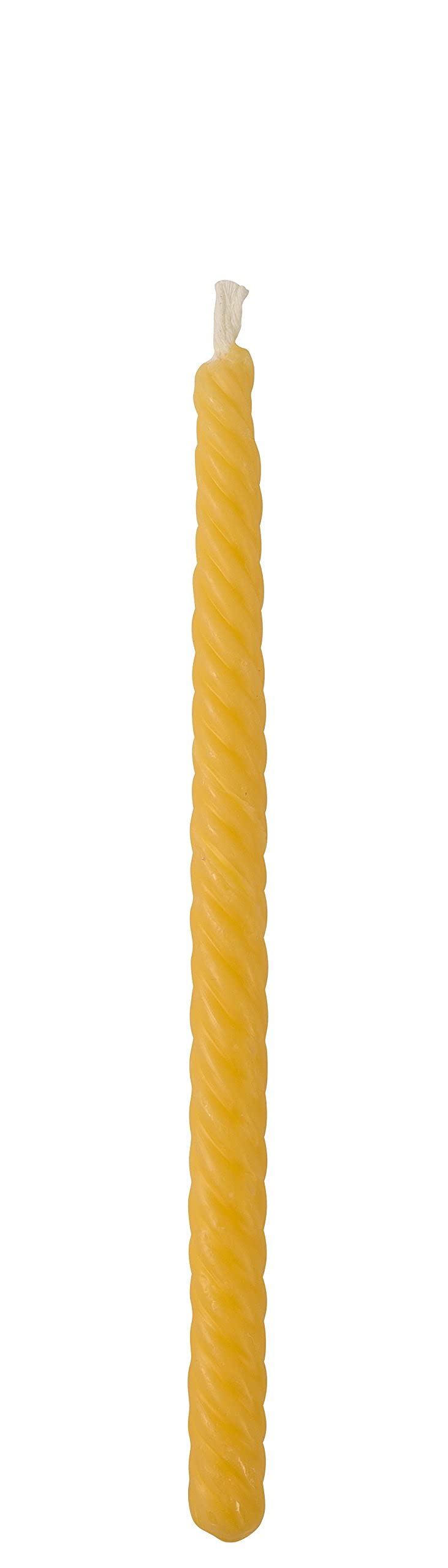 Twisted Braid Beeswax Havdalah Candle 25cm Jewish Shabbat