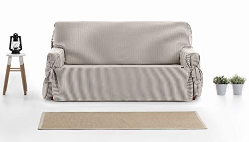 JM Textil Funda Sofá Lazos Cala, 2 plazas (140-180cm), Color: Beige (11)