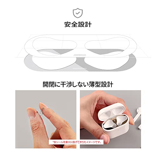 motomo Dust Guard 金属粉侵入防止シール for AirPods（第3