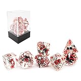Bescon Novelty Spider Polyhedral Dice Set, Black Spider RPG Dice Set of 7