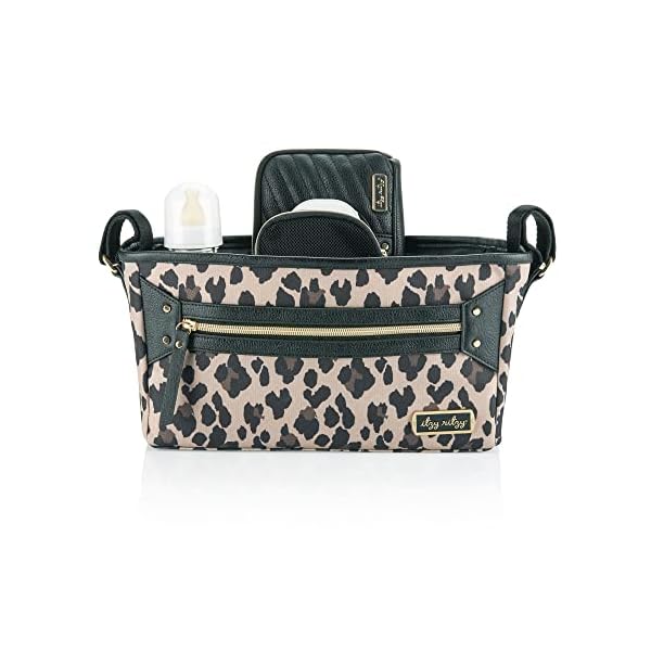 Itzy Ritzy Verstellbarer Kinderwagen-Organizer mit zwei integrierten Taschen, Fronttasche mit Reißverschluss und… – Bild 4