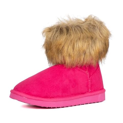 CHERRY POPO Ladies Ankle Snow Boot Suede Casual Flat Fluffy Faux Fur Tassel Outdoor Women Short Snowboots Imitation Fox Fur Winter Shoes Cover