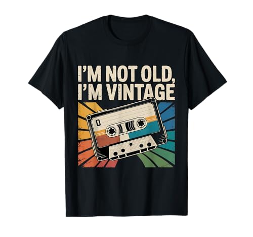 I'm Not Old I'm Vintage Retro Casette Tape T-Shirt