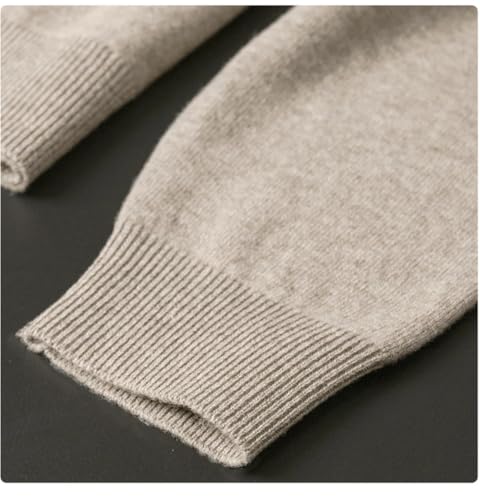 Men Round Neck Pullover Sweater Cashmere Cotton Blended Warm Knitted Jumper Pull Homme3